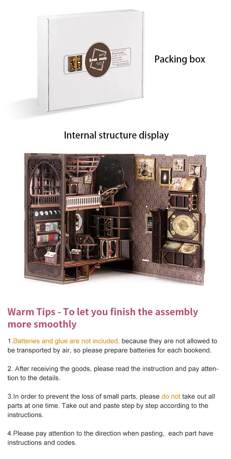 Astronomy Museum DIY Book Nook Kit Introduction-3