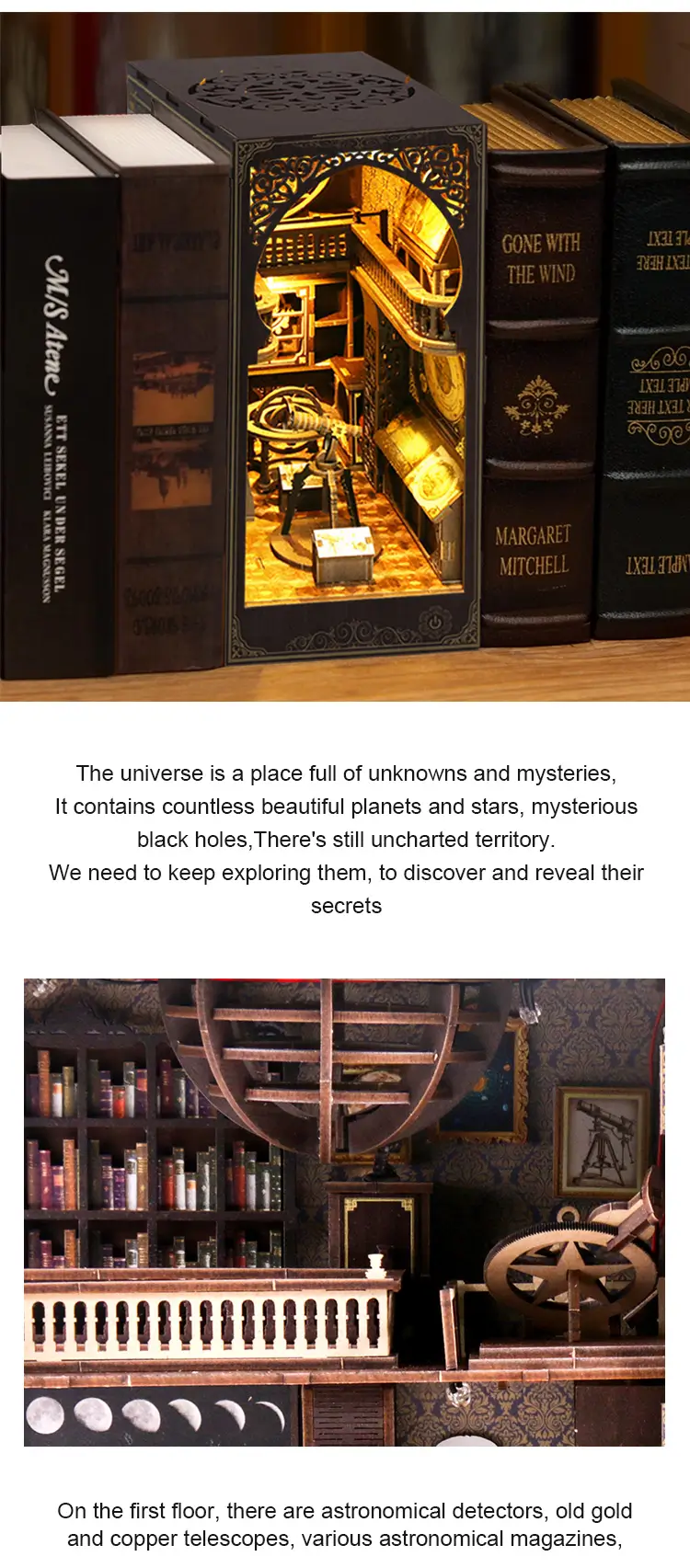 Astronomy Museum DIY Book Nook Kit Introduction-4