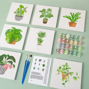 Botanical Mini Paint by Numbers Set-PLV001