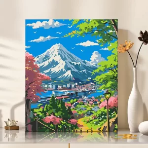 Cartoon Scenery Paint by Numbers Kit-GOMT092