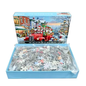 Christmas Dogs 1000-Piece Jigsaw Puzzle-2