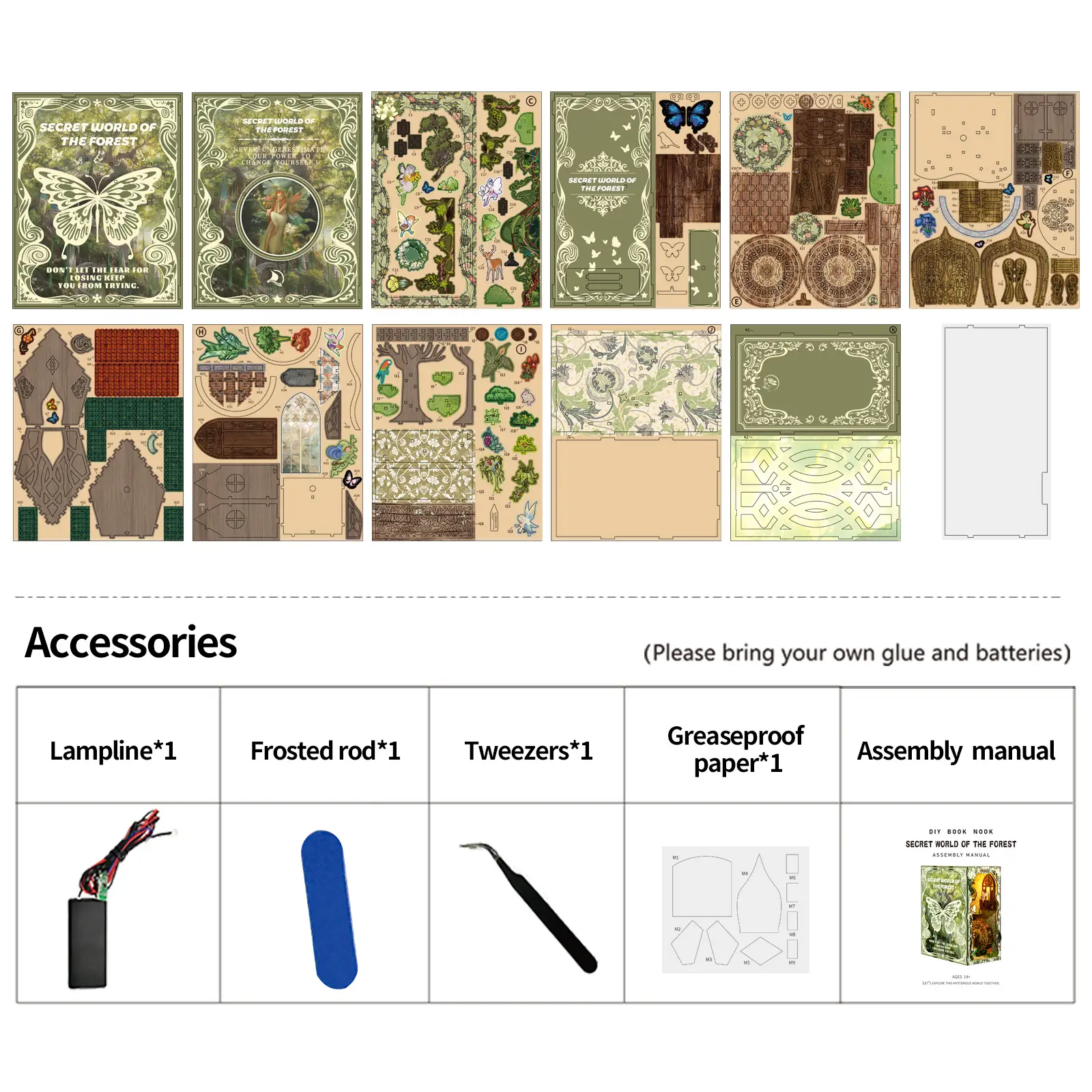 Enchanted Forest DIY Book Nook Kit-Product Accessories Enchanted Forest DIY Book Nook Kit-Product Accessories