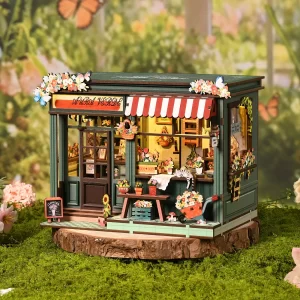 Flower Shop DIY Miniature House Kit-1