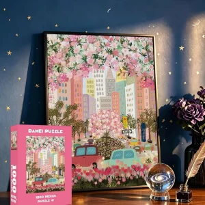 Flower Town 1000-Piece Jigsaw Puzzle-1