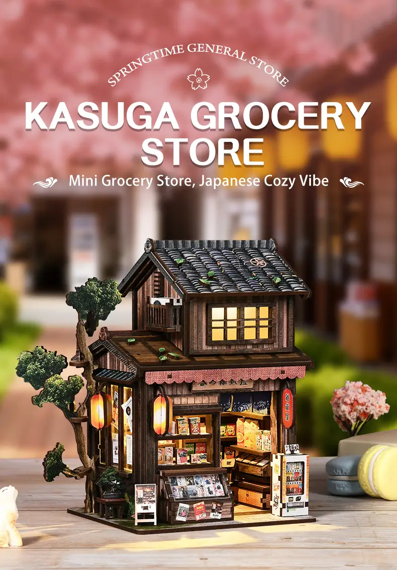 Grocery Store DIY Miniature House Kit Introduction-1