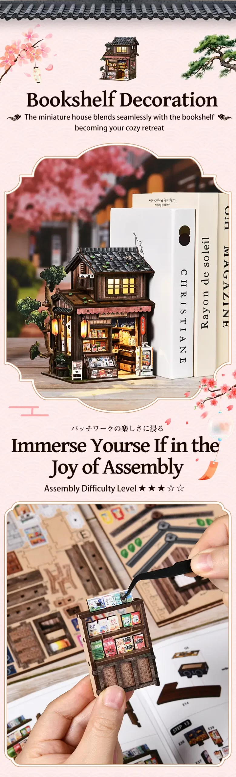 Grocery Store DIY Miniature House Kit Introduction-2