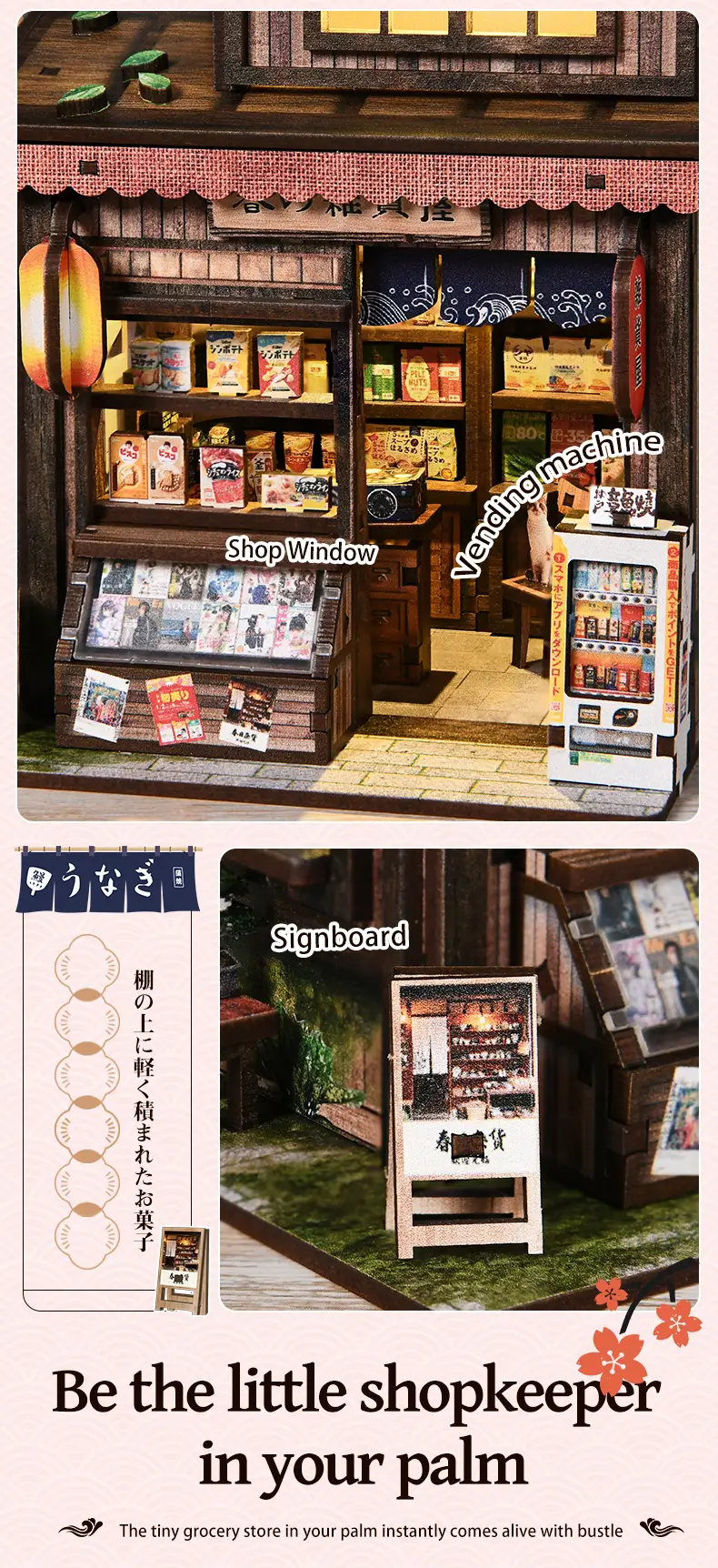 Grocery Store DIY Miniature House Kit Introduction-4