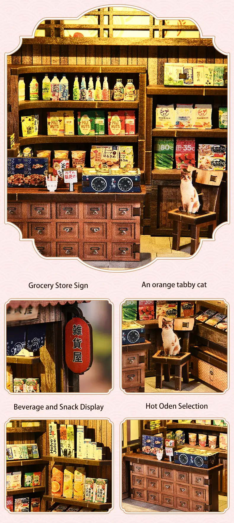 Grocery Store DIY Miniature House Kit Introduction-5