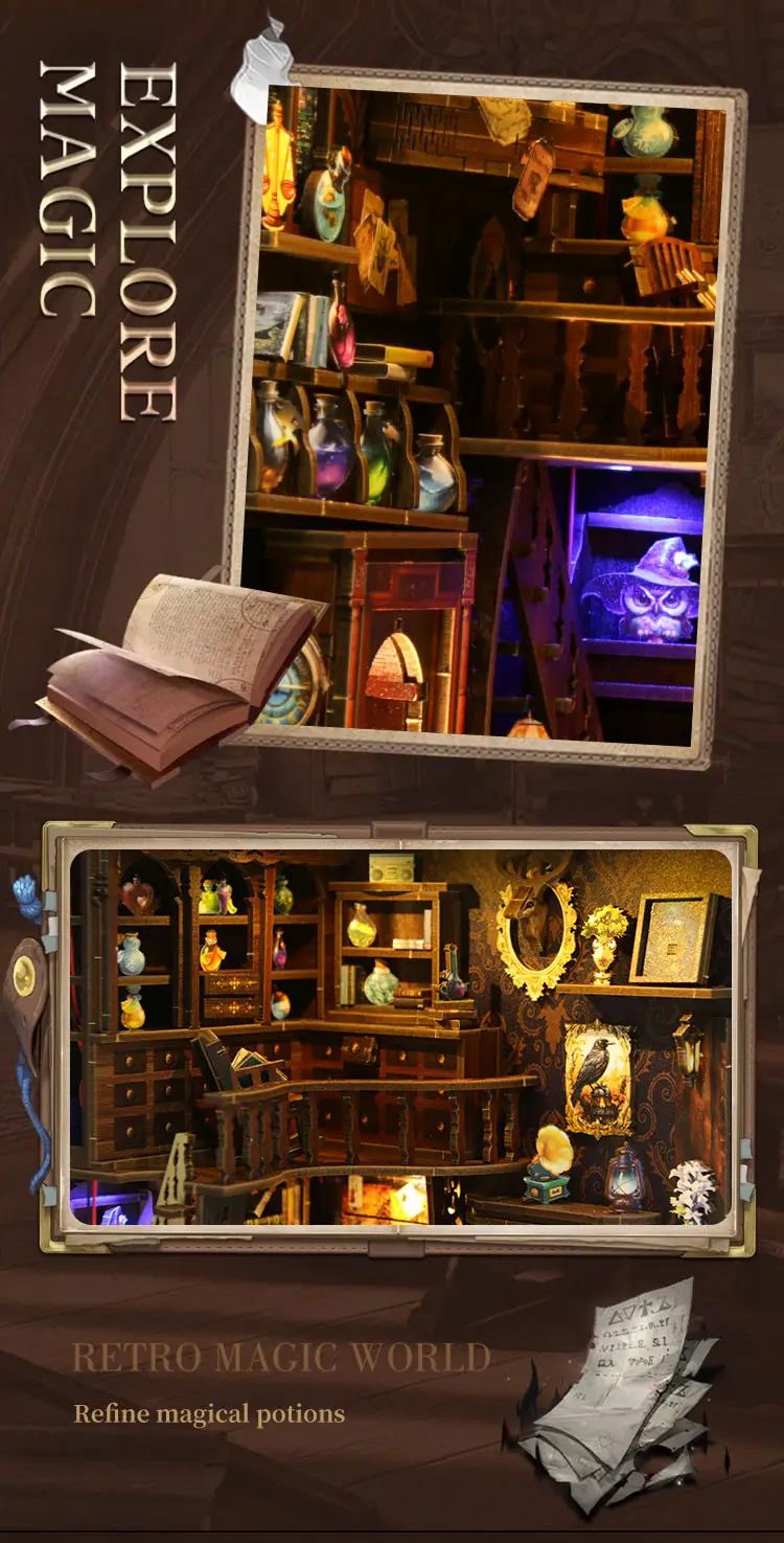 Magic Potion DIY Book Nook Kit Introduction-5