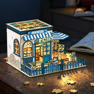 Santorini Cafe DIY Miniature House Kit-1