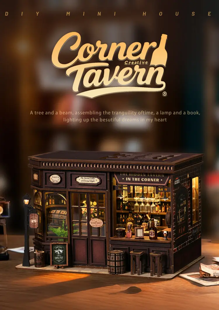 Vintage Tavern DIY Doll House Kit Introduction (1)