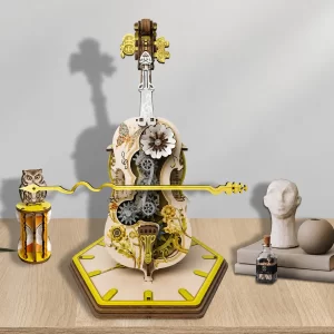 Mechanical Cello 3D Wooden Puzzle-1